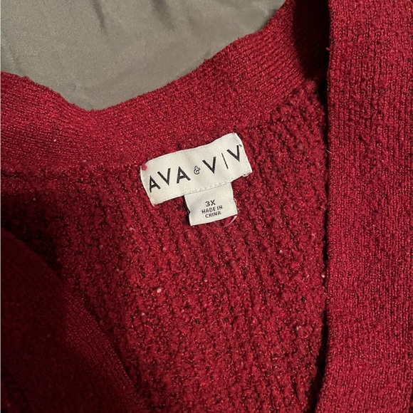 Ava and Viv 3x Oversized Sweater - Picture 2 of 2